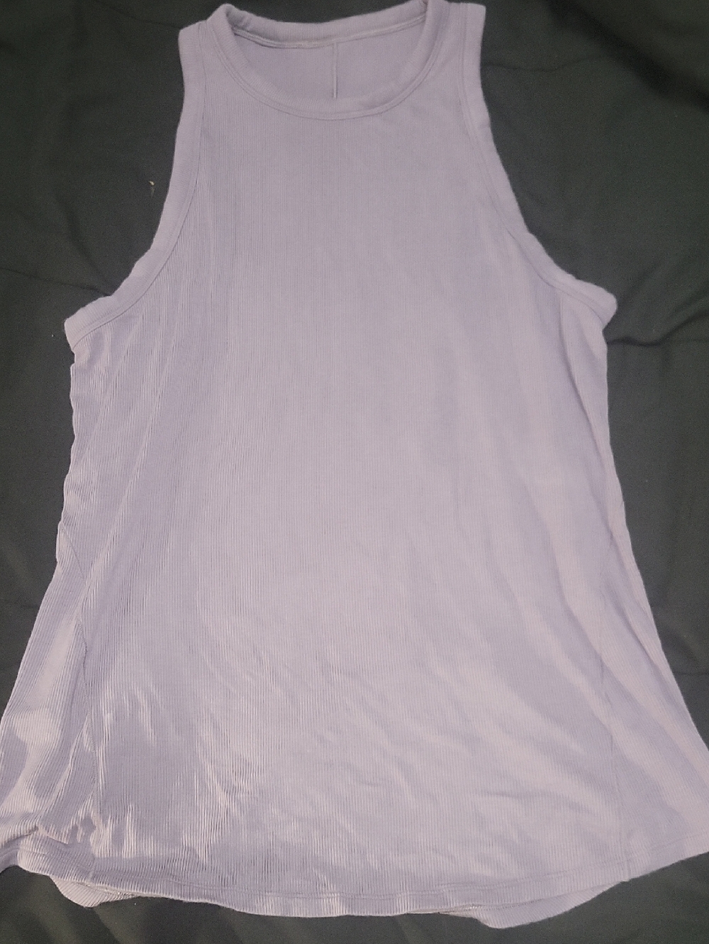 Lululemon Large Ribbed Softreme Light Purple Tank